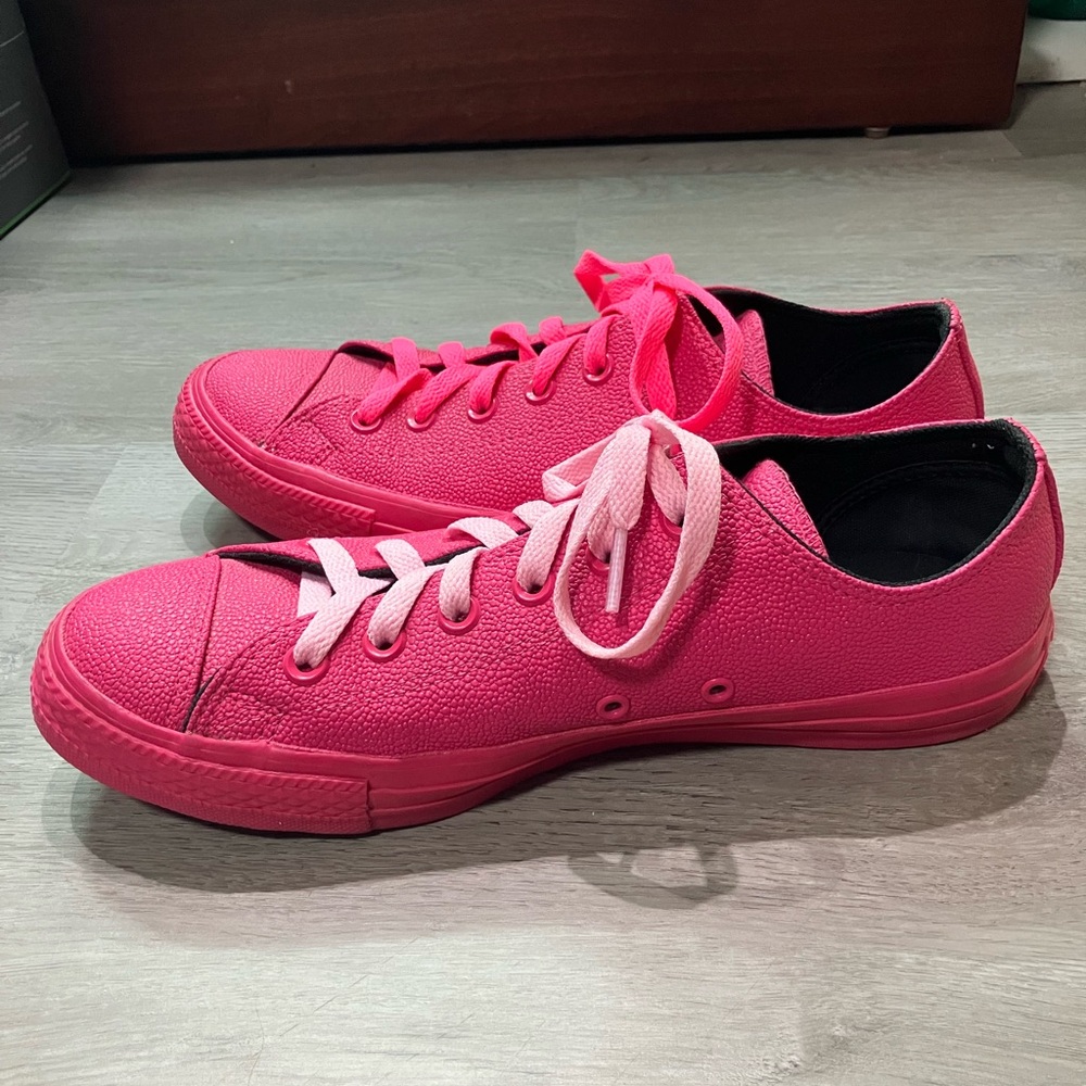 RARE Converse All Star OX Hot Pink 155185C Low Top Sneakers Size 9W/7W - Picture 7 of 8
